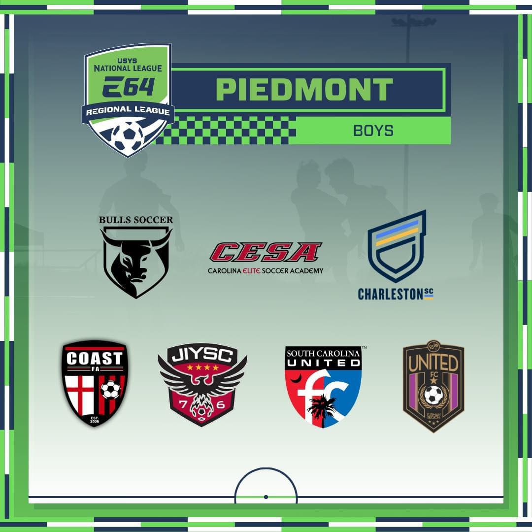 Coast FA is pleased to announce our acceptance into USYS E64 Piedmont League.  